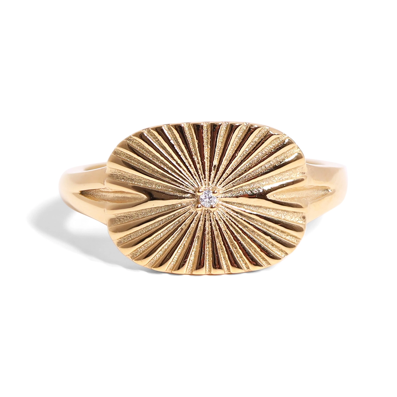 bague rectangulaire sunburst bague rectangulaire sunburst