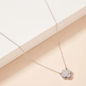collier pendentif pétale druzy