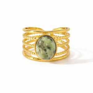 bague bohème à pierre