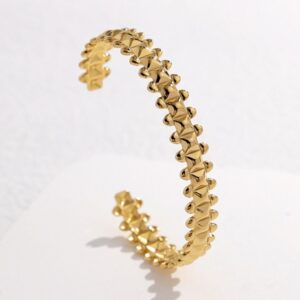 bracelet jonc "audace pyramidale"