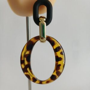boucles d'oreilles vintage en résine acrylique